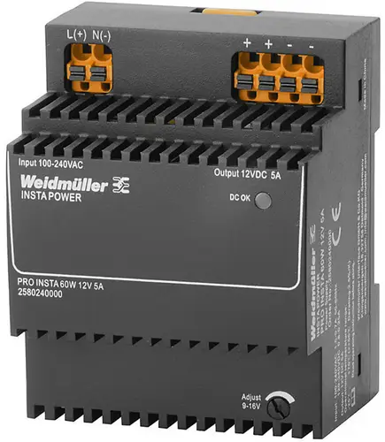 Weidmüller 2580240000 Schaltnetzgerät 12 V/DC 5A 60W Inhalt 1St.