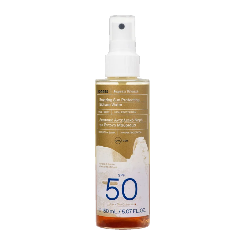 KORRES AEGEAN BRONZE 2-Phasen Bronzing Sonnenspray SPF50, 150ml 21014427
