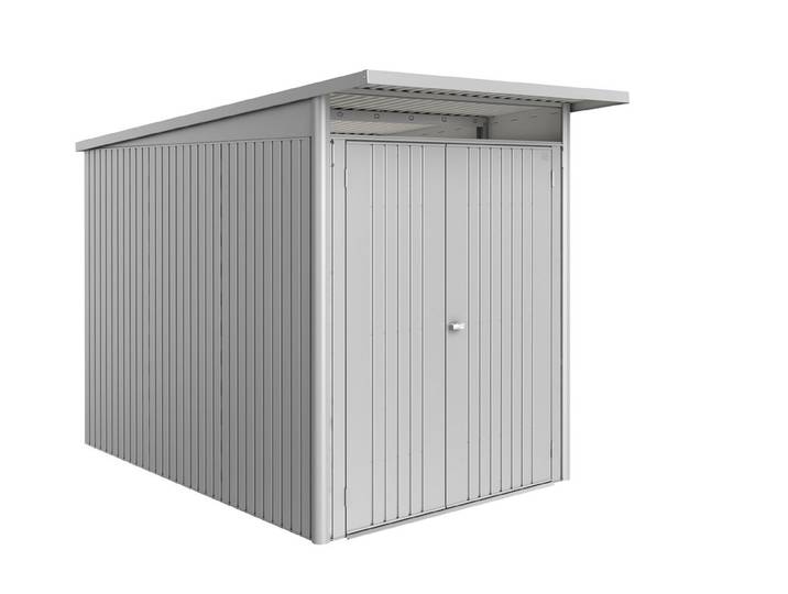 Biohort Gartenhaus AvantGarde ECO A3 Doppeltüre Silber