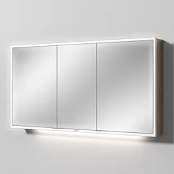 Sanipa Reflection Spiegelschrank MILO 140 mit LED-Beleuchtung, Eiche-Arizona, AU03880 AU03880