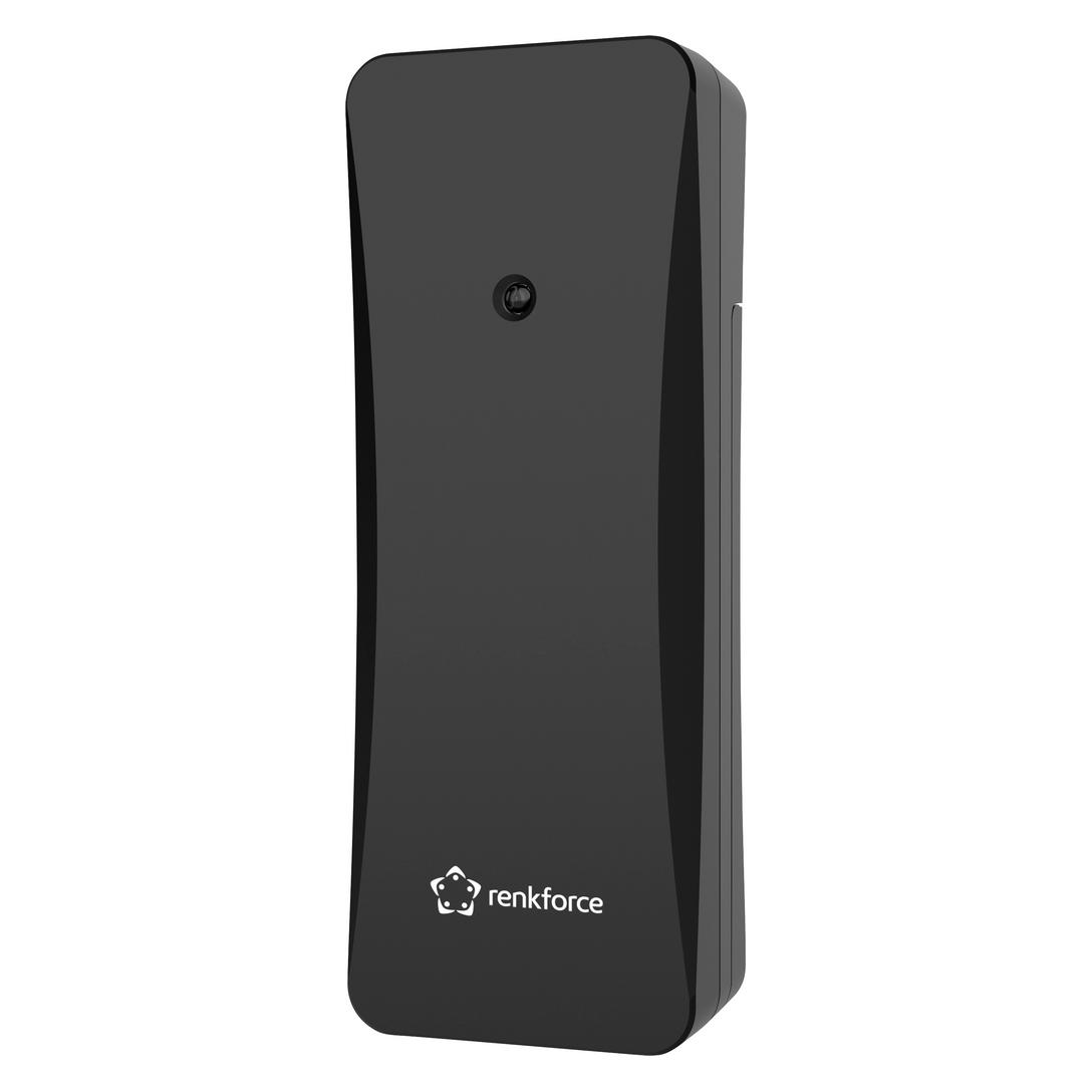 Renkforce RF-6736478 RF-E0666-BK Thermo-/Hygrosensor Funk 433 MHz (RF-6736478)