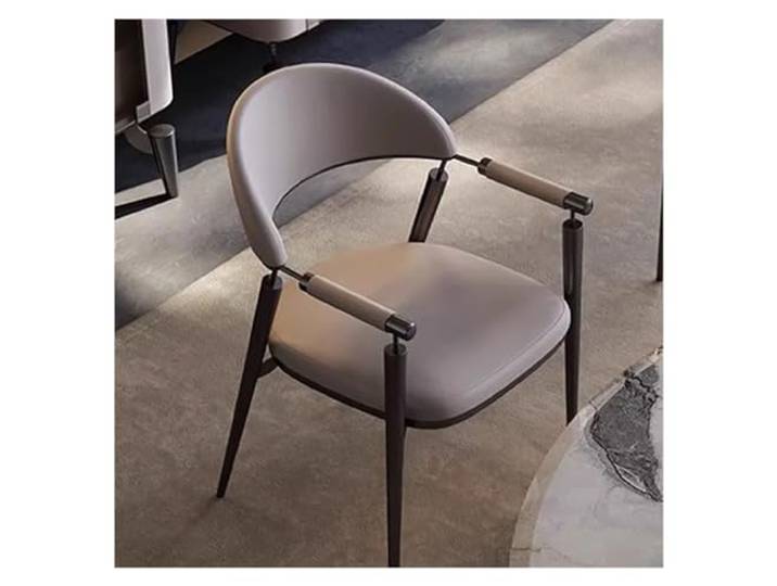 tDZP7yWpc Küchenstühle Esszimmerstühle, Simplicity-Esszimmerstühle, gepolsterte Küchenstühle aus Kunstleder mit Armlehnen und Beinen