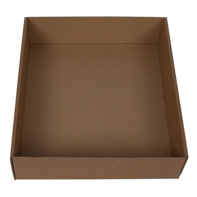 4x Kleiderbox Stülpdeckel Aufsatz Verstärkung Deckel 628x528x150 braun BB-Verpackungen