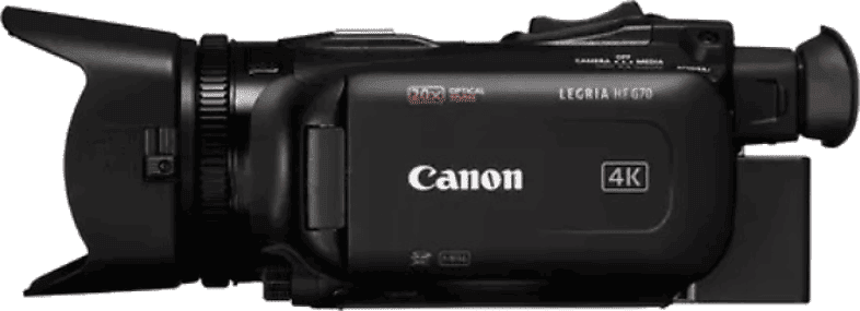 Videocámara - Canon Legria HF G70, Full-HD, 3840 x 2160, Óptico 20x, Negro