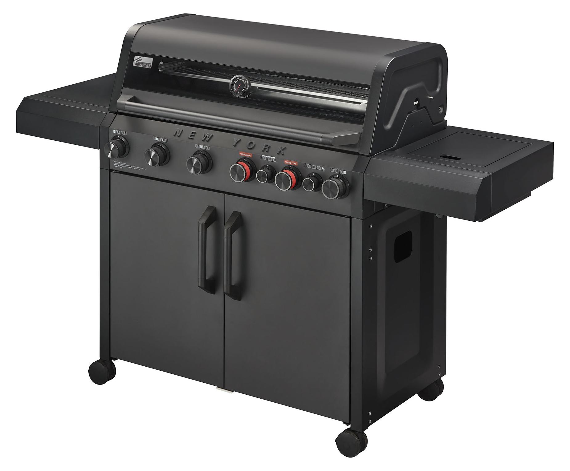 Gasgrill New York 6 Pro, 6 Brenner, matt graphit