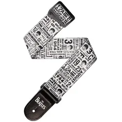 D'Addario Beatles Guitar Strap, Gitarre Zubehör, Schwarz, Mehrfarbig