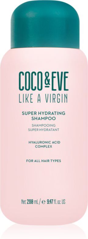 Coco & Eve Like A Virgin Super Hydrating Shampoo shampoing hydratant pour des cheveux brillants et doux 280 ml