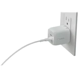 Belkin 65W Dual USB-C Ladegerät, Power Deliver, PPS, weiß + 2m USB-C/USB-C Kabel