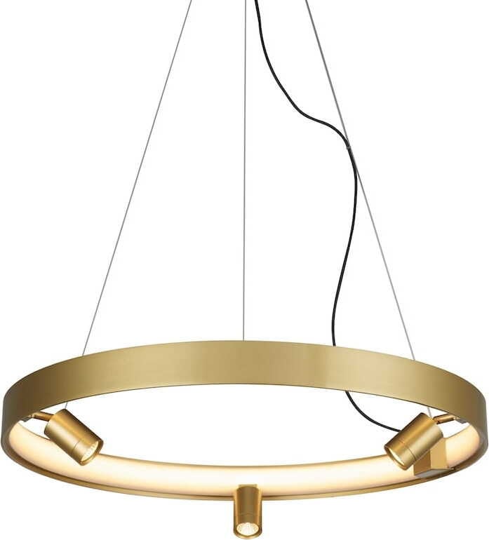 Iluminar Moderne LED-ringlamp in goud/messing, ophanglamp