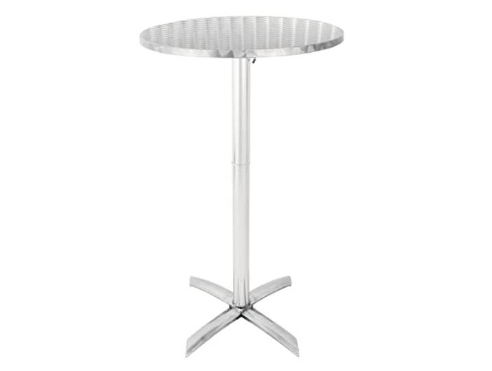 Bolero GR396 Flip Top Poseur Tafel, Roestvrijstaal, 600 mm doorsnee, Zilver