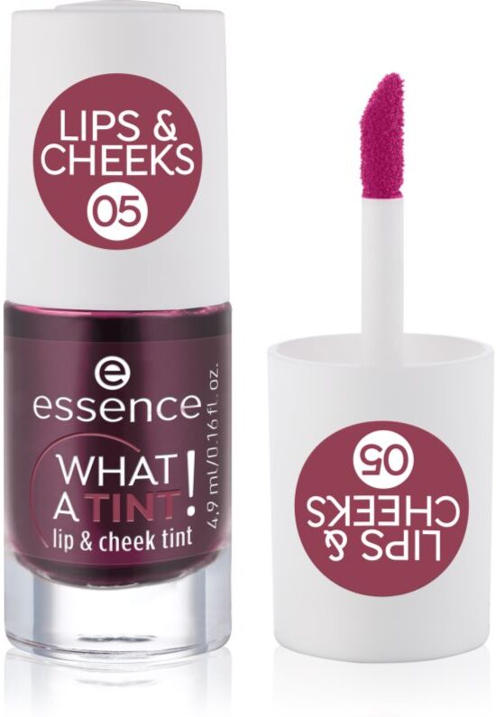 essence WHAT A TINT! liquid blusher and lip gloss shade 05 Velvet Berry 4.9 ml