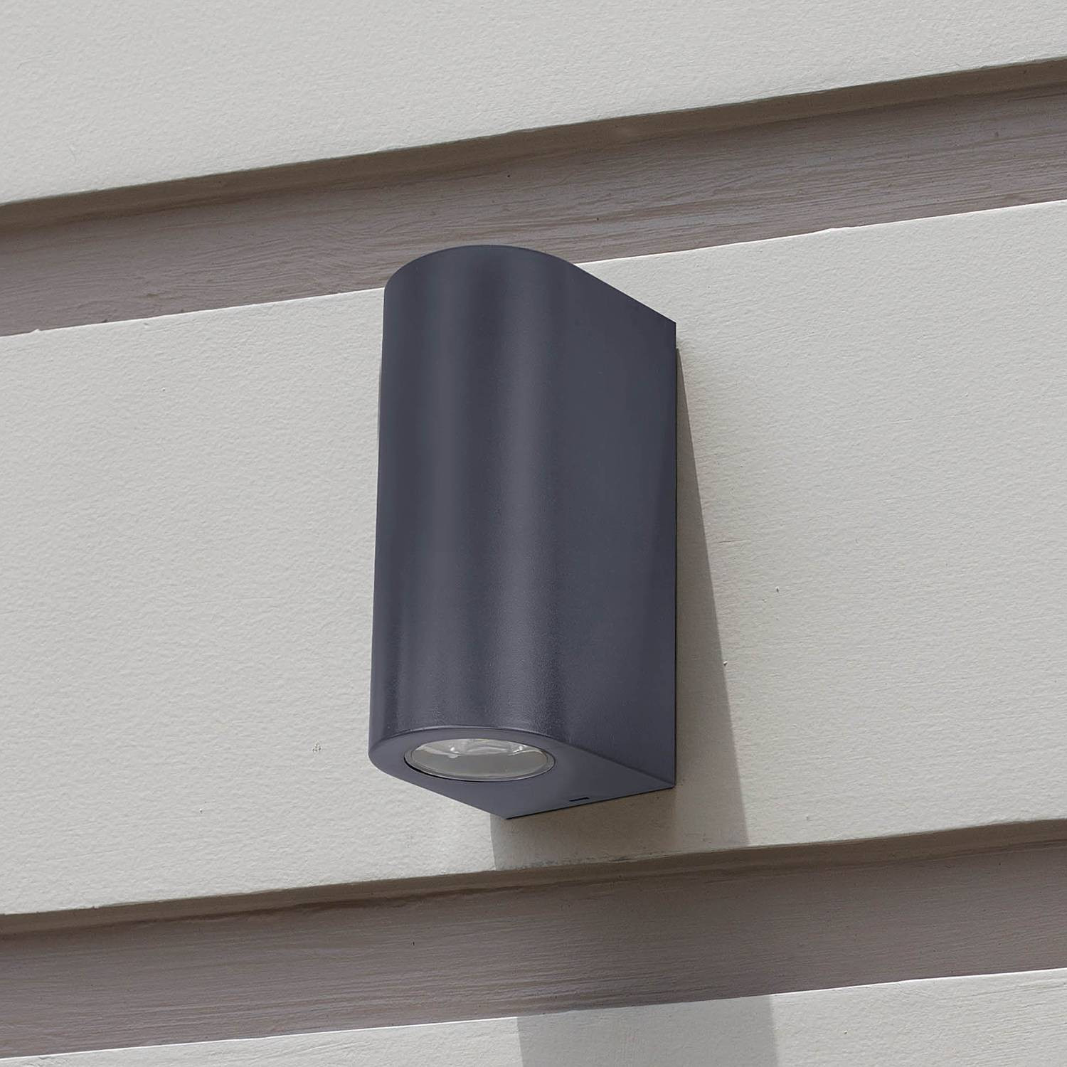 home24 Outdoor-wandlamp Alecto zwart