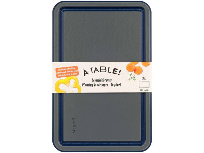 À Table! Schneidbretter 2 Stück 25x16cm assortiert