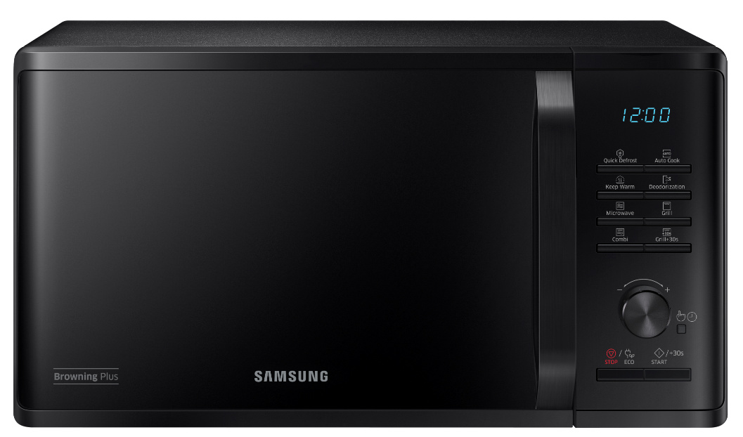 Samsung MG23K3515AK, Arbeitsplatte, Grill-Mikrowelle, 23 l, 800 W, Eingebautes Display, LED