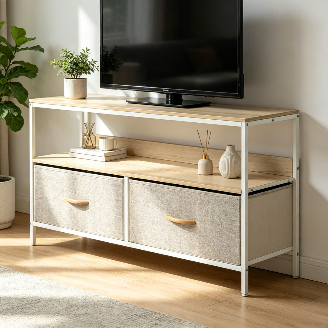 17 Stories TV Stand for TVs up to 48" Black 48"