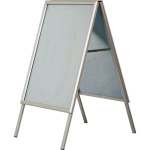Update-Displays Kundenstopper Outdoor DIN A2, 32 mm Profil, mit Metallrückwand