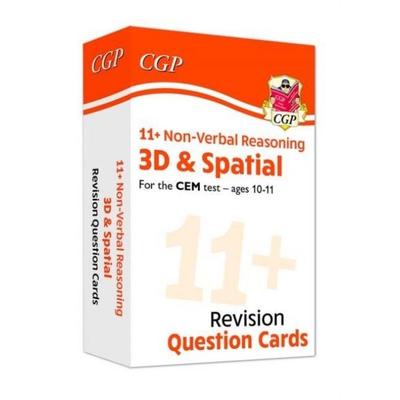 11+ CEM Revision Question Cards: Non-Verbal Reasoning 3D & Spatial - Ages 10-11, Gebundene Ausgabe von Cgp Books, CGP Books, 978-1-78908-541-9