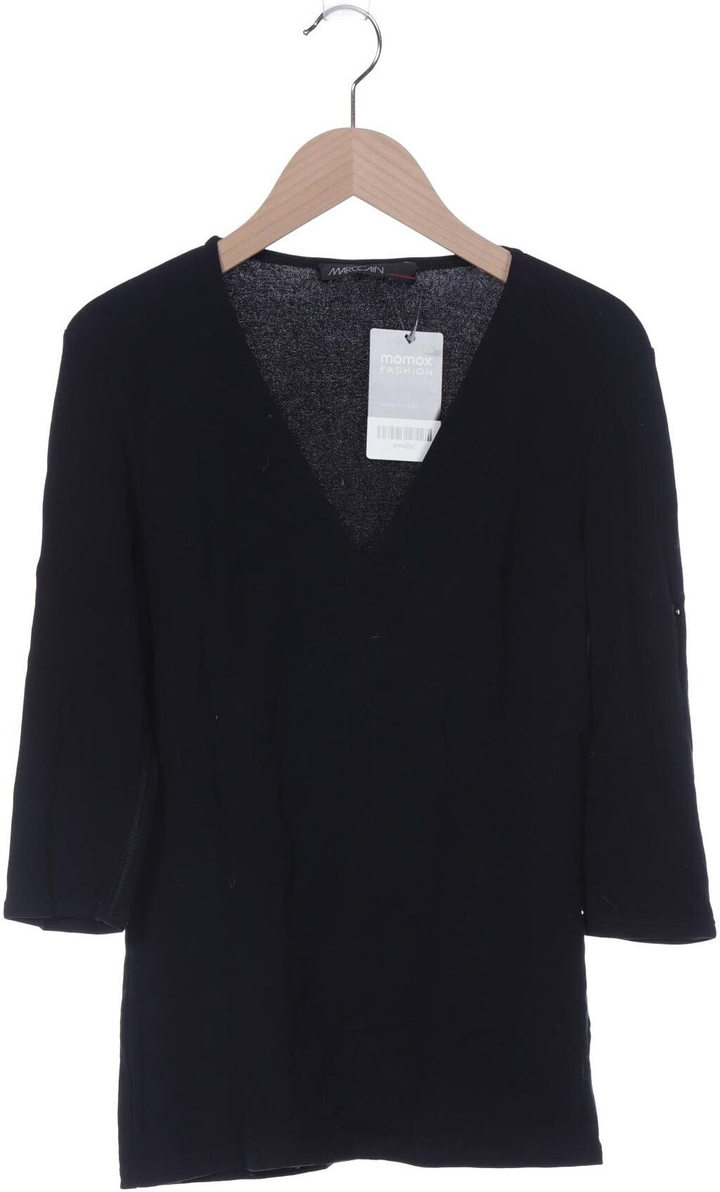 Cain Damen Langarmshirt, Schwarz, Gr. EU 36 (Marc Cain N2), Baumwolle - Second Hand