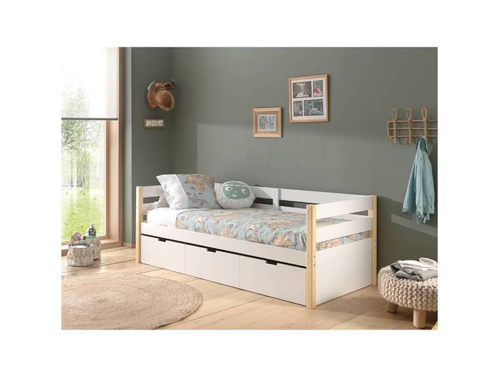 Kojenbett 90 x 200cm 1 Weiß