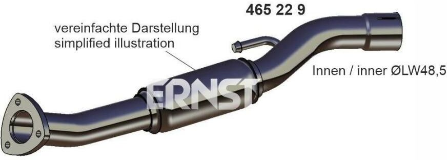 ERNST 465229 Exhaust Pipe