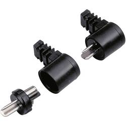 BKL Electronic 0205005 Lautsprecher-Steckverbinder Stecker, gewinkelt Polzahl: 2 Schwarz 1 St.