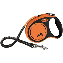 TRIXIE Flexi XTREME Gurt schwarz/orange Gr. S 5 m