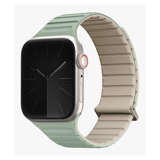 Uniq pasek Revix Evo Apple Watch Series 1/2/3/4/5/6/7/8/9/SE/SE2 38/40/41mm Reversible Magnetic mięt (Edelstahl, Silicon, Silicone, Silikon, Stainless Steel) (UNIQ-41MM-REVESMNTBEG)