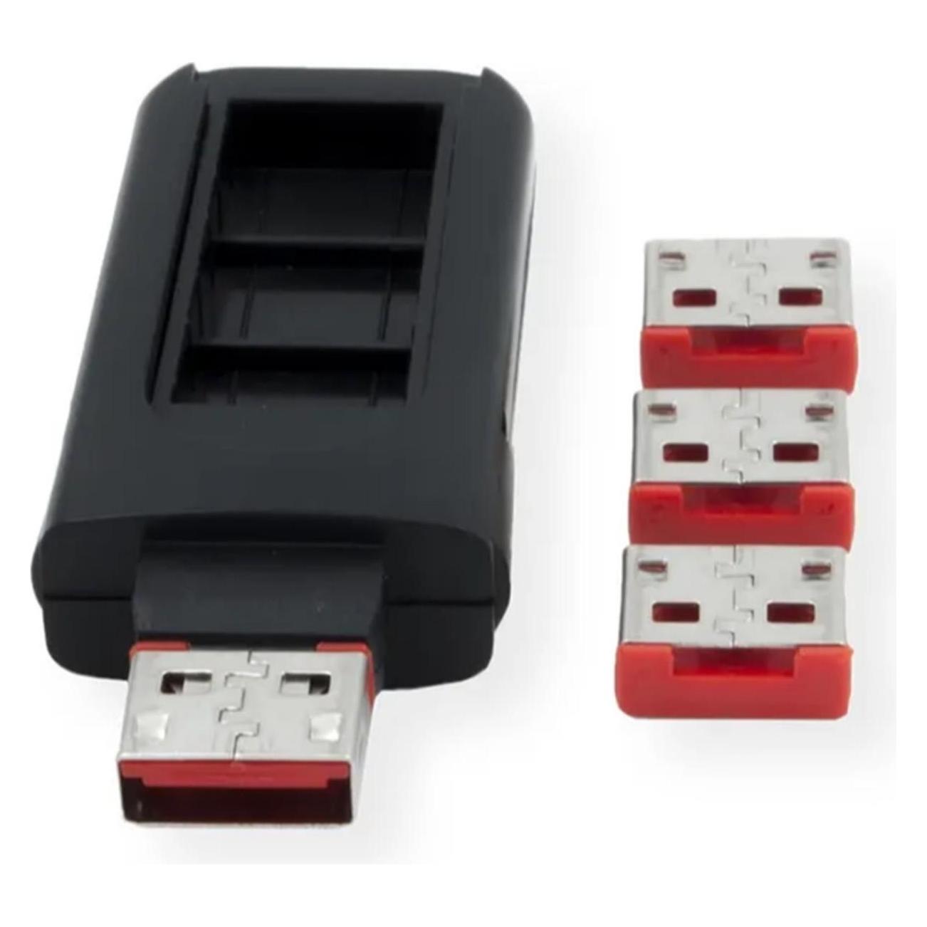 Exsys EX-1114-r 4 x USB Schloss 1 Schlüssel (EX-1114-R)