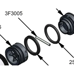 COX Ersatzteil 3F 3005 Safty Cord Retaining Sicherungsstift Bolzen