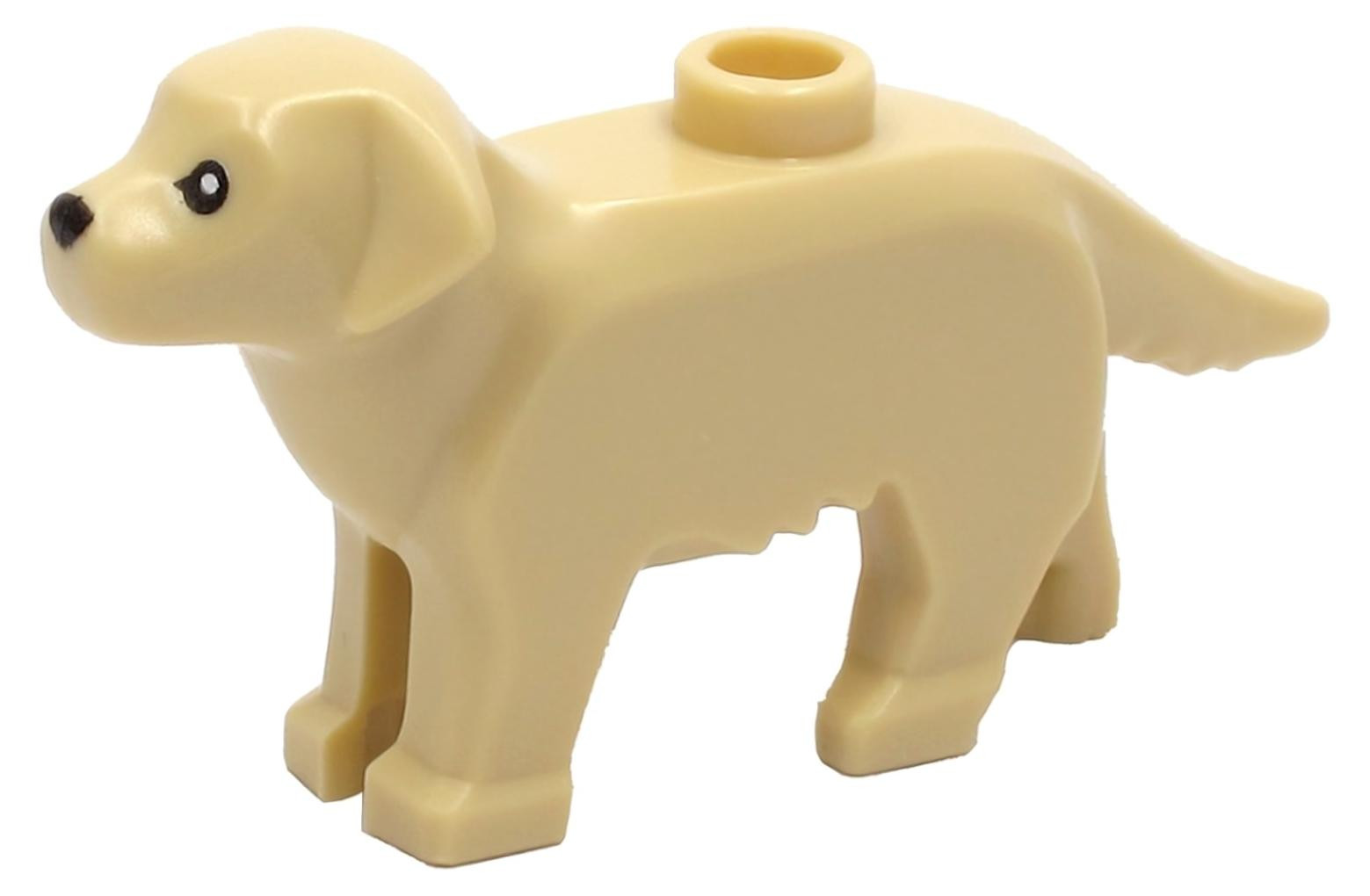 LEGO Beige Hond, Labrador/Golden Retriever (69962pb01)