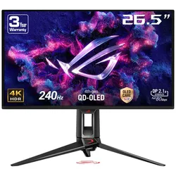 ASUS ROG Swift OLED PG27UCDM Computerbildschirm 67,3 cm (26.5") 3840 x 2160 Pixel 4K Ultra HD QD-OLED Schwarz