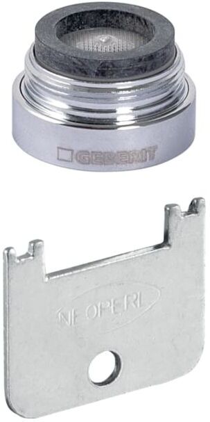 Geberit Strahlregler, zu WT-Armaturen 243626211 Typenhochglanz-verchromt 1.3l/min starr