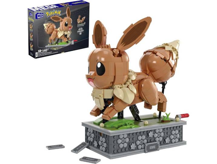 MEGA BLOKS Pokémon Evoli (HTH71) Spielbausteine, (1366 St)