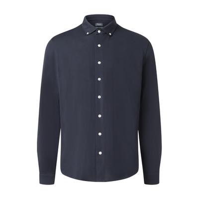 Langarmhemd MAERZ MUENCHEN "Maerz Muenchen 742200 Langarmhemd Herren Bekleidung", Herren, Gr. 39/40, EURO-Größen, blau, 100% Baumwolle, Hemden