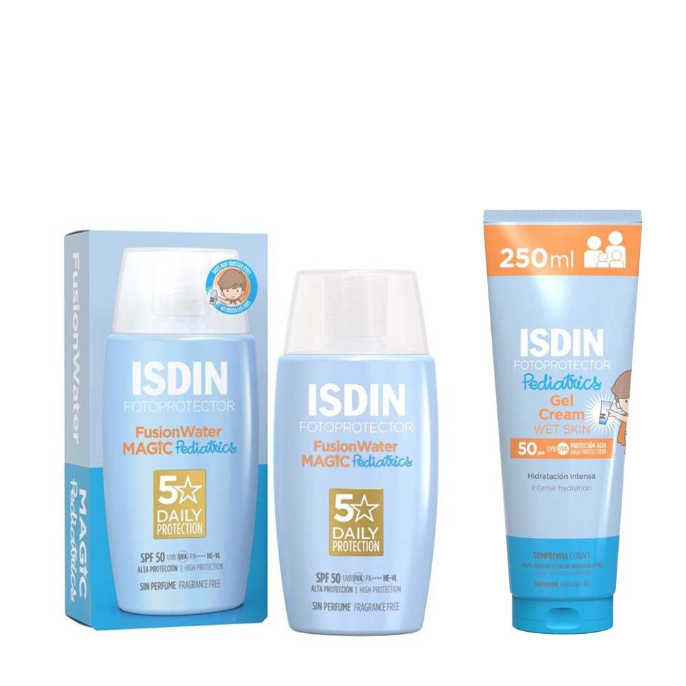 Isdin Pediatrics FusionWater Magic Lsf50 + Gel Cream Set 50+250 ml