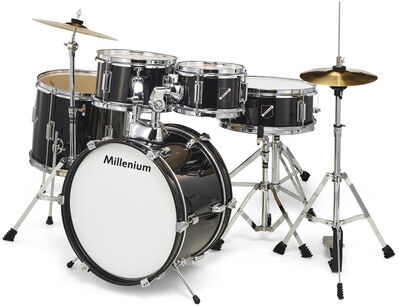Millenium Focus Junior Drum Set Black Noir