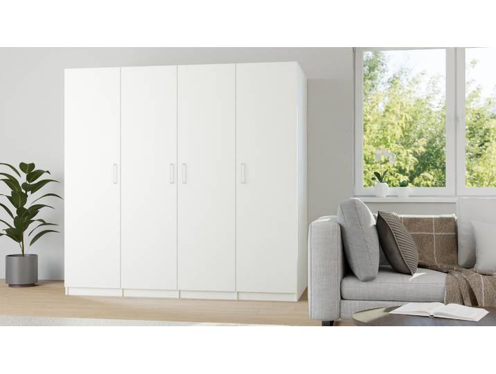 Kleiderschrank tief Premium Dekore Weiß