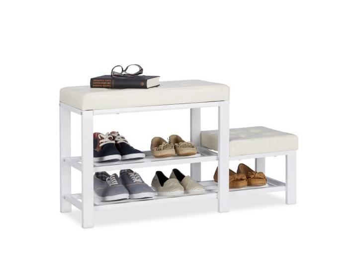 Relaxdays Banc d’entrée Tabouret Adulte & Enfant