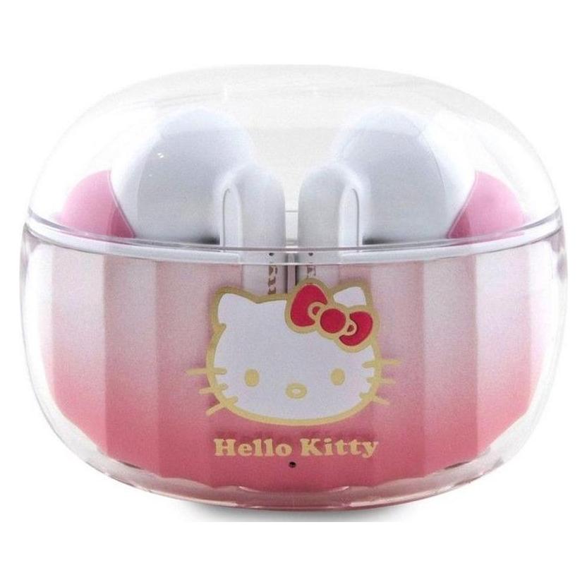 Hello Kitty słuchawki Bluetooth HKTWSHDGKEP TWS + stacja dokująca różowy/pink Gradient Electroplatin (HKTWSHDGKEP)