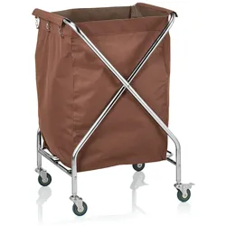 WAS Germany - Wäschewagen, 61 x 61 x 98,5cm, Chromnickelstahl/ Polyester