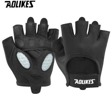 Uplift Picks AOLIKES Breathable Weightlifting Gloves For CrossFit Dumbbell Workouts And Strength Training black (b) m