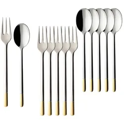 Villeroy & Boch Ella teilvergoldet Kaffeebesteck Bundle 12-teilig