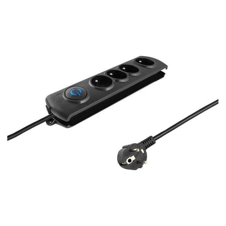 Qoltec 50105 Spannungsschutz 4 AC-Ausgänge (4x, CEE 7/4, 2.50 m) (50105)