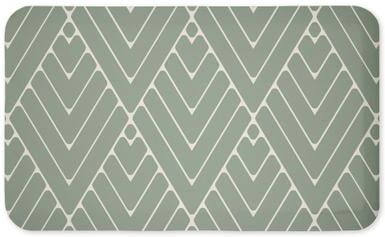 "Stupell Geometric Abstract Shapes Kitchen Mat Design By SunDance Group LLC, 18x30 - 18"" x 30"""