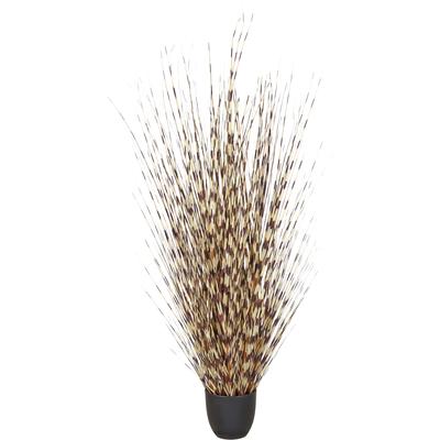 Kunstgras CREATIV GREEN "Grasbusch Miscanthus", creme, braun, H:140cm, Obermaterial: 100% Kunststoff, Kunstpflanzen, mit außergewöhnlicher Farbgestaltung