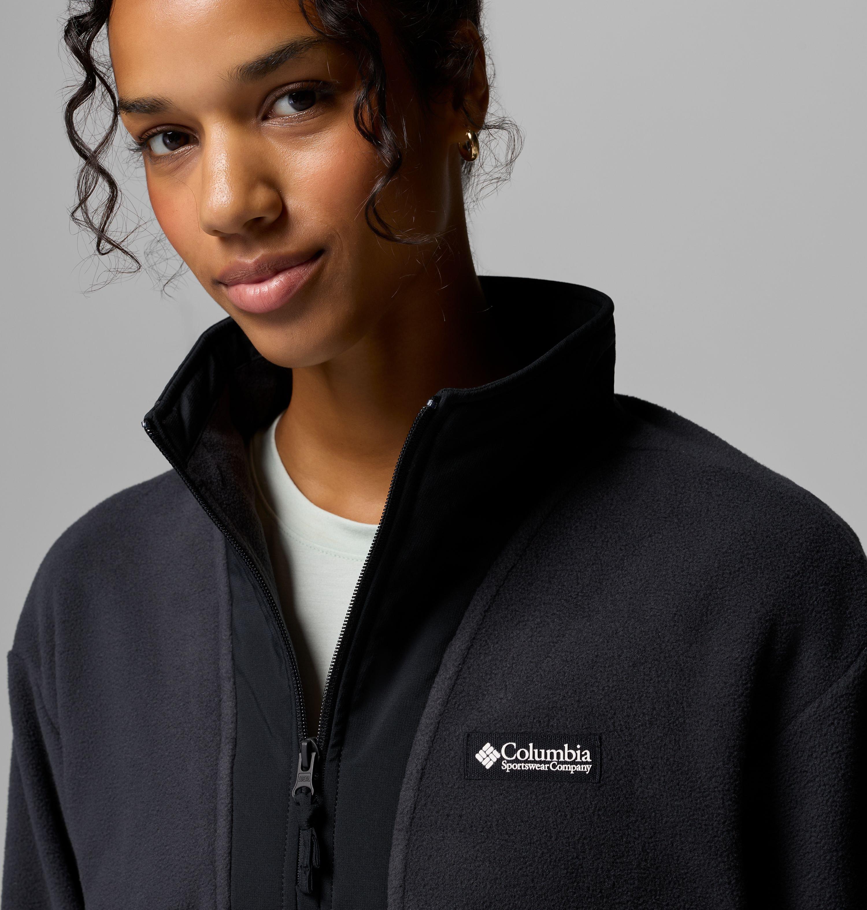 Fleecepullover COLUMBIA "Sequoia Grove II Half Zip Fleece", Damen, Gr. XS (32), schwarz, Fleece, Obermaterial: 100% Polyester, Sweatshirts Fleecepullover, mit Half-Zip, windabweisend, wasserabweisend, atmungsaktiv, aus Fleece schwarz XS (32)