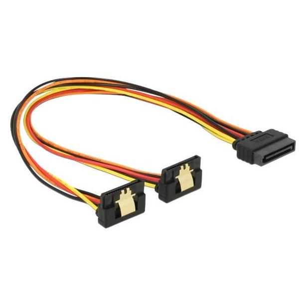 Delock SATA zu 2x SATA Y-Stromadapter (30 cm, SATA) (60159)