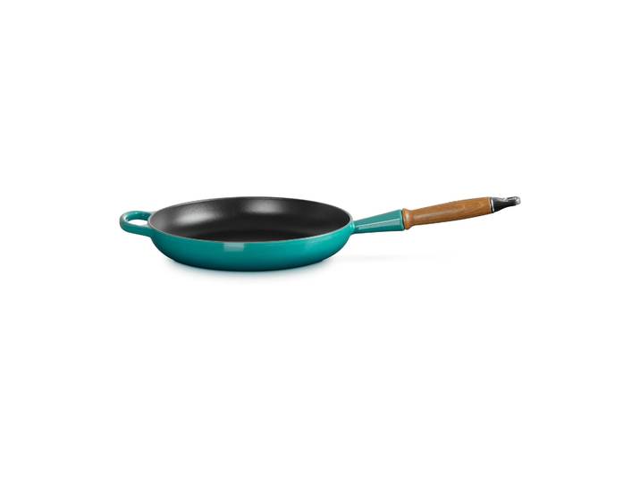 Le Creuset Le Creuset Signature Pfanne Holzgriff 28cm Bleu Riviera