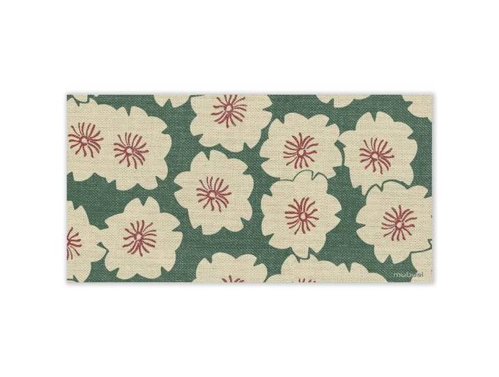 Mubusi Tapis Vinyle Fleur de Sakura 90x180 cm Coloeur Vert - Tapis Chambre en Vinyle