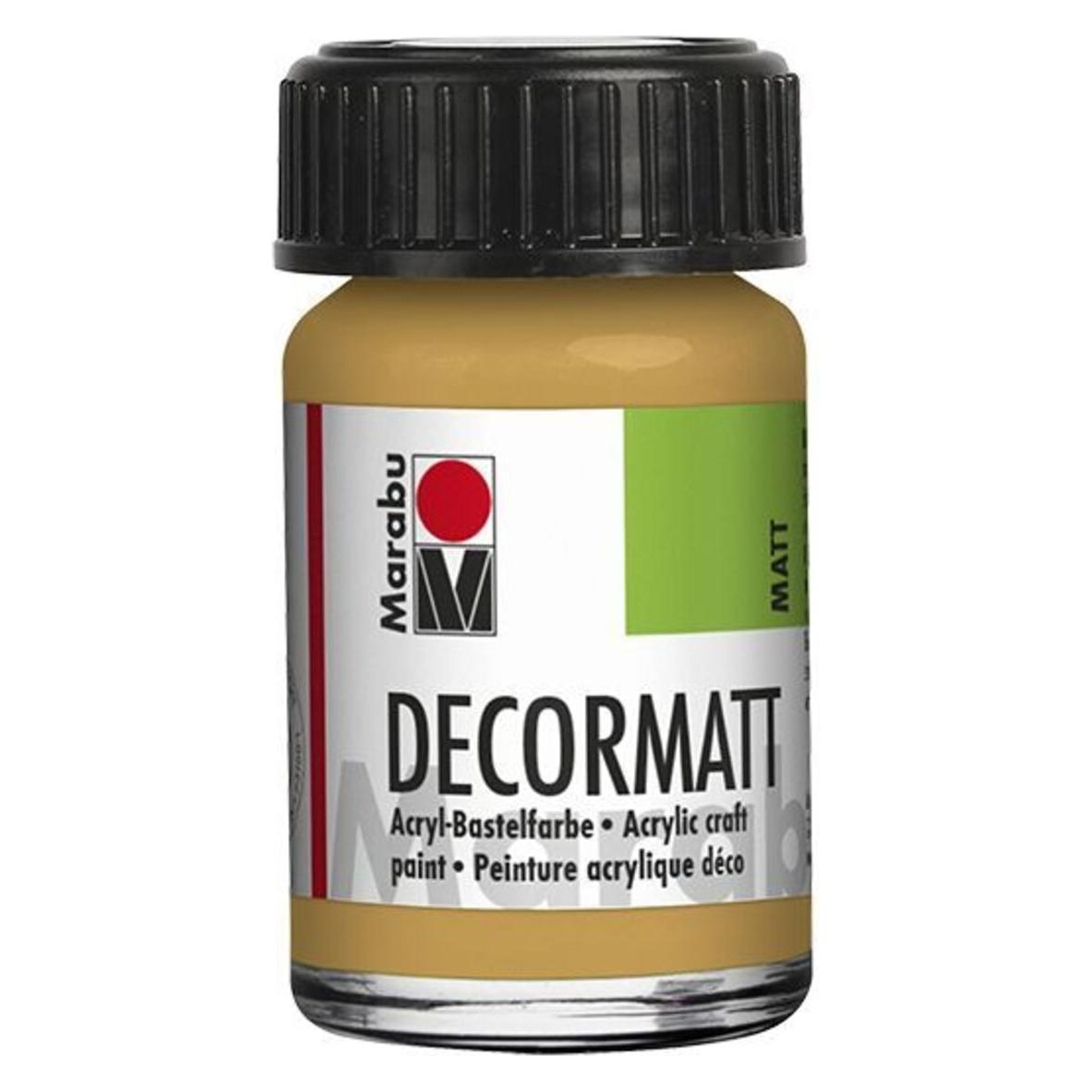 Marabu Decormatt Acryl 15 ml im Glas metallic gold (14010039784)